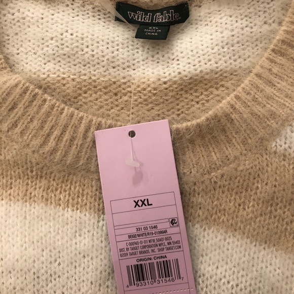 STRIPED FUZZY SWEATER - Picture 3 of 3